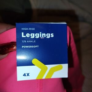 Old Navy Vibrant Pink High-Rise Leggings